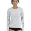 TYR SunDefense™ Women's Vented Long Sleeve Crew Shirt - Camohex -Tyr PLSCAX7A 990 main01
