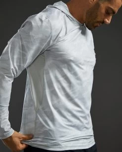 TYR SunDefense™ Men's Vented Hooded Shirt - Camohex -Tyr PMLHCA7A 990 alt08