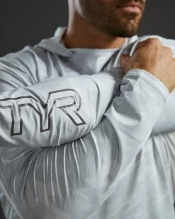 TYR SunDefense™ Men's Vented Hooded Shirt - Camohex -Tyr PMLHCA7A 990 alt10