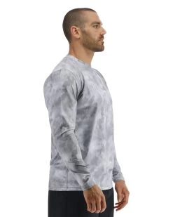 TYR SunDefense™ Men's Vented Long Sleeve Crew Shirt - Turbulent -Tyr PMLSTU7A 988 alt06