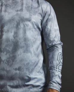 TYR SunDefense™ Men's Vented Long Sleeve Crew Shirt - Turbulent -Tyr PMLSTU7A 988 alt07