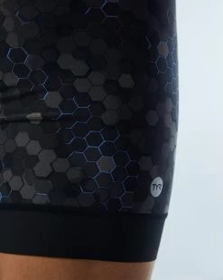 TYR Durafast Elite® Men's Workout Jammer Swimsuit - Carbon Hex -Tyr SFCHX7A 100 alt09