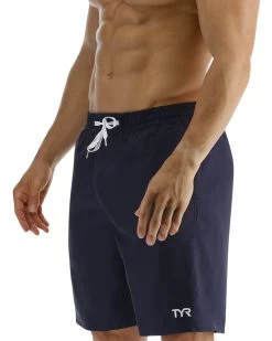 TYR Men's Challenger-X Swim Short - Solid -Tyr TCHA7A 401 alt04