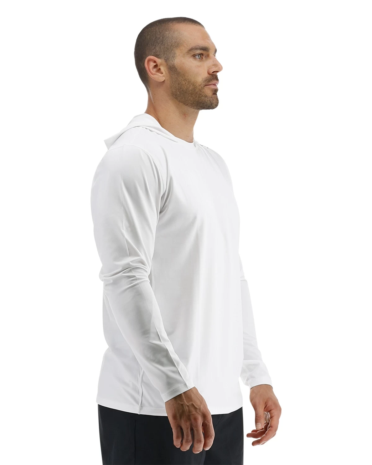 TYR SunDefense™ Men's Vented Hooded Shirt - Solid 8 TYR SunDefense™ Men's Vented Hooded Shirt - Solid - Image 6