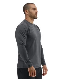 TYR SunDefense™ Men's Vented Long Sleeve Crew Shirt - Solid 18 TYR SunDefense™ Men's Vented Long Sleeve Crew Shirt - Solid -Tyr TSMPLS7A 927 alt06