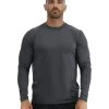 TYR SunDefense™ Men's Vented Long Sleeve Crew Shirt - Solid 2 TYR SunDefense™ Men's Vented Long Sleeve Crew Shirt - Solid -Tyr TSMPLS7A 927 main01