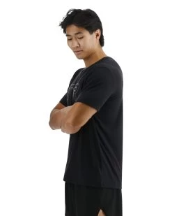 TYR UltraSoft Men's Big Logo Tri-Blend Tech Tee -Tyr USSTMC3A 001 alt03