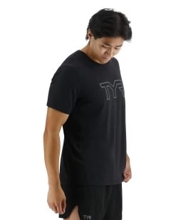 TYR UltraSoft Men's Big Logo Tri-Blend Tech Tee -Tyr USSTMC3A 001 alt06