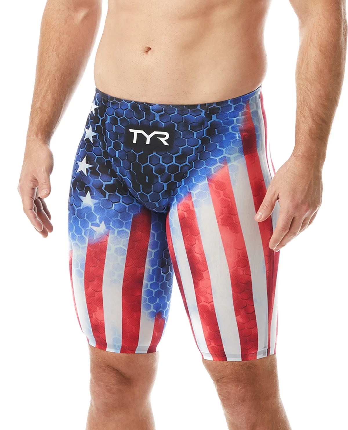 TYR Men's Avictor® High Jammer - Supernova USA 3 TYR Men's Avictor® High Jammer - Supernova USA