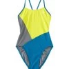 TYR Durafast One® Girls' Cutout Swimsuit - Solid Splice Block 1 TYR Durafast One® Girls' Cutout Swimsuit - Solid Splice Block -Tyr cbsol7y 584 alt01