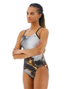 TYR Durafast Elite® Women's Cutoutfit Swimsuit - Pyrite -Tyr cpyr7a 751 alt06