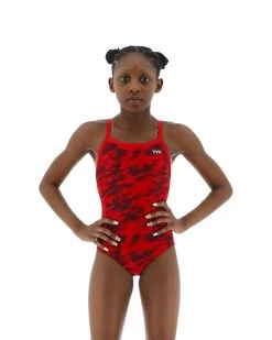 TYR Durafast Elite® Girls' Diamondfit Swimsuit - Camo