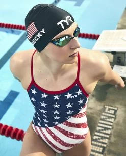 TYR Durafast One® Women’s Diamondfit Swimsuit - Star Spangled -Tyr dhgr7a 636