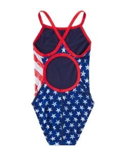 TYR Durafast One® Girl’s Diamondfit Swimsuit - Star Spangled