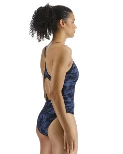 TYR Durafast Elite® Women's Diamondfit Swimsuit - Midnight Camo -Tyr dmcm7a 401 alt05