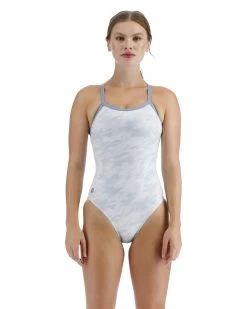 TYR Durafast Elite® Women's Diamondfit Swimsuit - Whiteout Camo