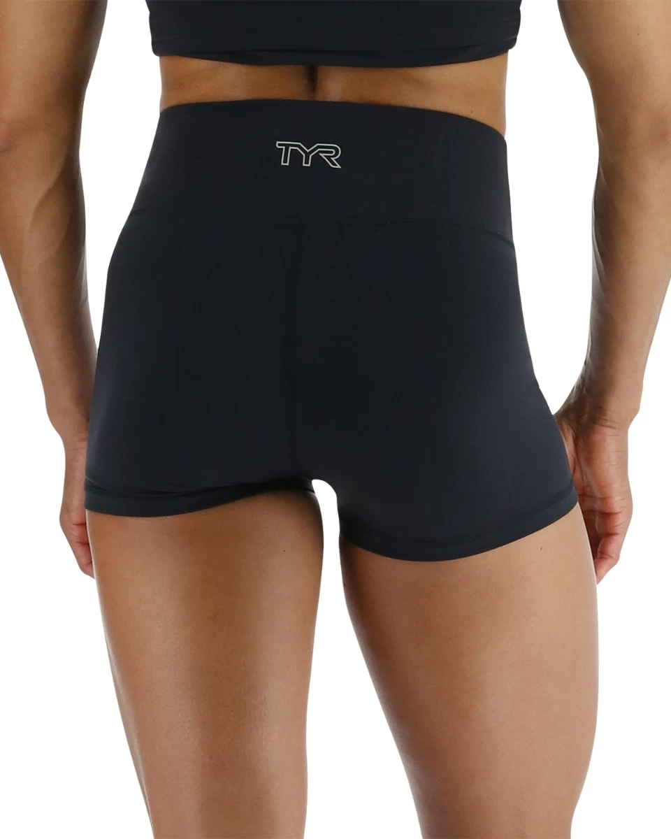 TYR Joule Elite™ Women's High-Waisted 2" Short - Solid 4 TYR Joule Elite™ Women's High-Waisted 2" Short - Solid - Image 2