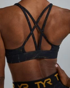 TYR Base Kinetic™ Women's Dual Strap Sports Bra - Goldstone -Tyr fgdsgo3a 001 alt07