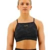 TYR Base Kinetic™ Women's High Neck Sports Bra - Blackout Camo -Tyr fghbc3a 001 main01