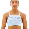 TYR Base Kinetic™ Women's High Neck Big Logo Sports Bra - Solid -Tyr fghsol3a 926 main01