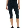 TYR Base Kinetic™ Women's Mid-Rise Logo Cropped Leggings - Blackout Camo -Tyr ftccb3a 001 main01 3