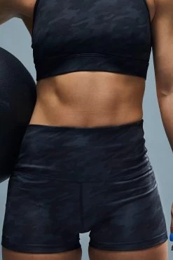 TYR Base Kinetic™ Women's High-Rise 2" Shorts - Blackout Camo -Tyr ftmrsb3a 001 alt07