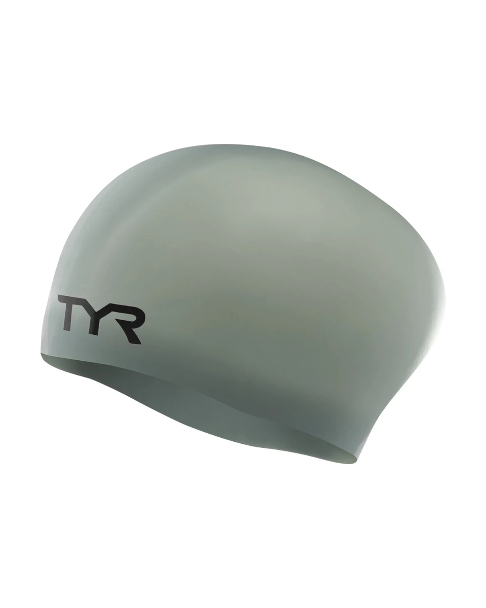 TYR Adult Long Hair Silicone Wrinkle-Free Swim Cap 3 TYR Adult Long Hair Silicone Wrinkle-Free Swim Cap