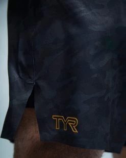TYR Hydrosphere™ Men's Lined 7" Unbroken Shorts - Blackout Camo -Tyr muslbc3a 001 alt08