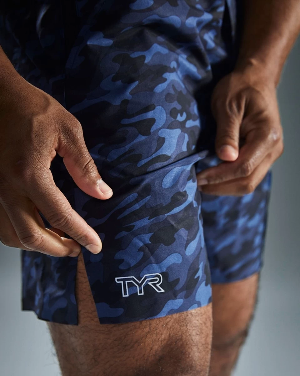 TYR Hydrosphere™ Men's Unlined 7" Unbroken Shorts - Midnight Camo 12 TYR Hydrosphere™ Men's Unlined 7" Unbroken Shorts - Midnight Camo - Image 10