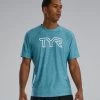 TYR Airtecâ„¢ Men's Big Logo Tee - Solid / Heather 1 TYR Airtecâ„¢ Men's Big Logo Tee - Solid / Heather -Tyr t44000 971 main01