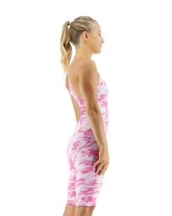 TYR Women’s Thresher Camo Open Back Swimsuit - U12 Compliant -Tyr tpcfon6a 667 alt05