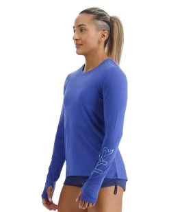 TYR Women's SunDefense Long Sleeve Shirt -Tyr tsfls7a 900 alt04