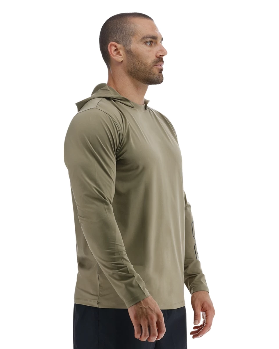TYR Men's SunDefense Hooded Shirt 16 TYR Men's SunDefense Hooded Shirt - Image 14