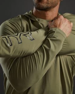 TYR Men's SunDefense Hooded Shirt 37 TYR Men's SunDefense Hooded Shirt -Tyr tsmlh7a 991 alt08