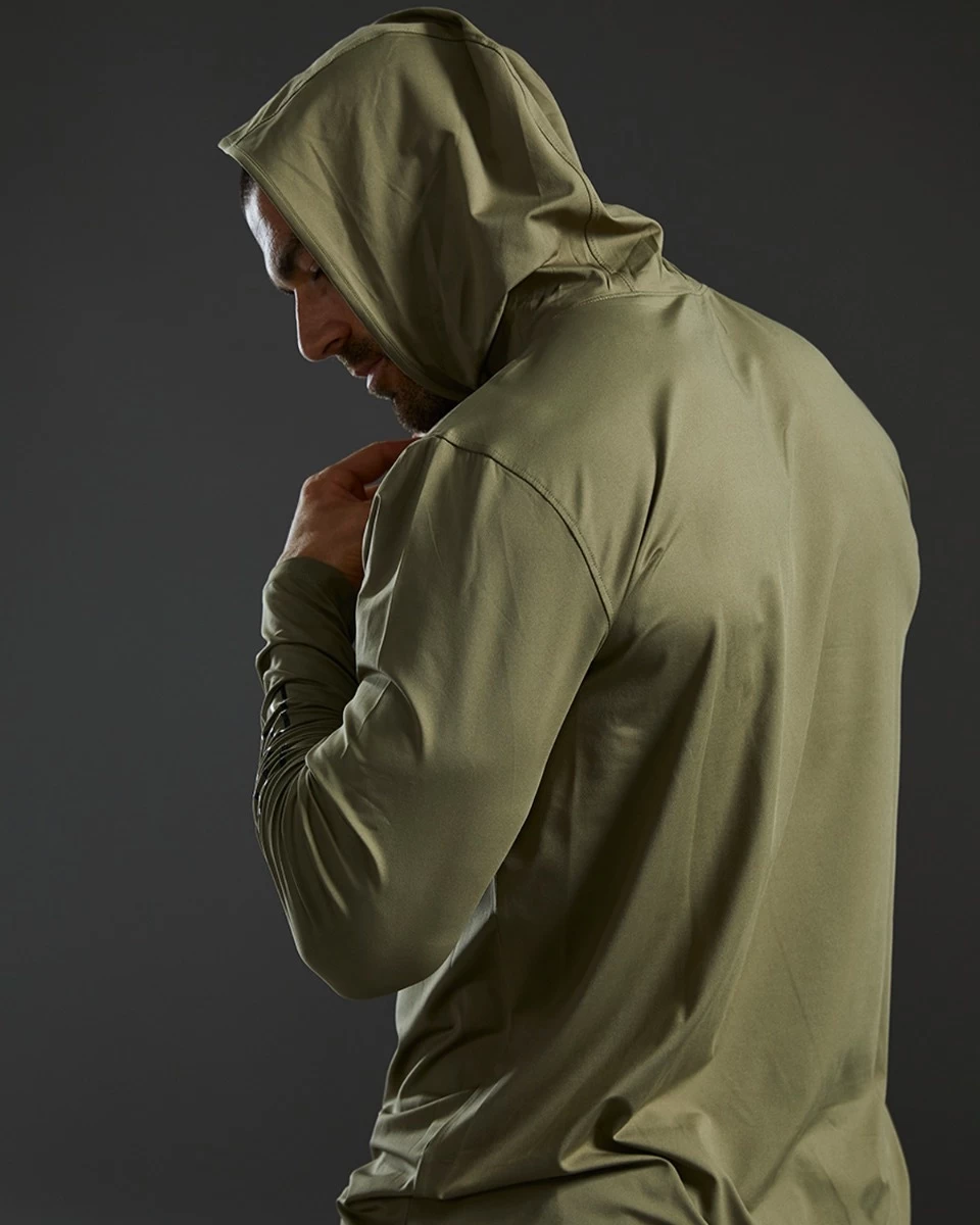 TYR Men's SunDefense Hooded Shirt 22 TYR Men's SunDefense Hooded Shirt - Image 20