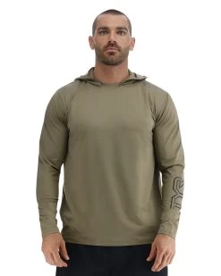 TYR Men's SunDefense Hooded Shirt 30 TYR Men's SunDefense Hooded Shirt -Tyr tsmlh7a 991 main01