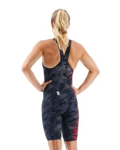 TYR Women's Venzo™ Closed Back Swimsuit - Camo Fire -Tyr vzcfcb6a 937b alt03