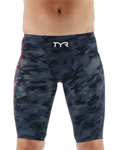 TYR Men’s Venzo™ Jammer Swimsuit - Camo Fire