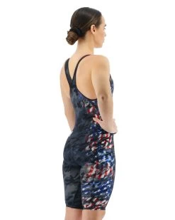 TYR Women's Venzo™ Closed Back - USA Blackout Camo -Tyr vzcucb6a 921 alt05