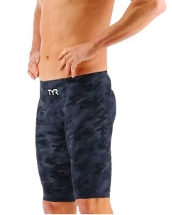 TYR Men's Venzo™ High Jammer - USA Blackout Camo -Tyr vzcuhw6a 921 alt04